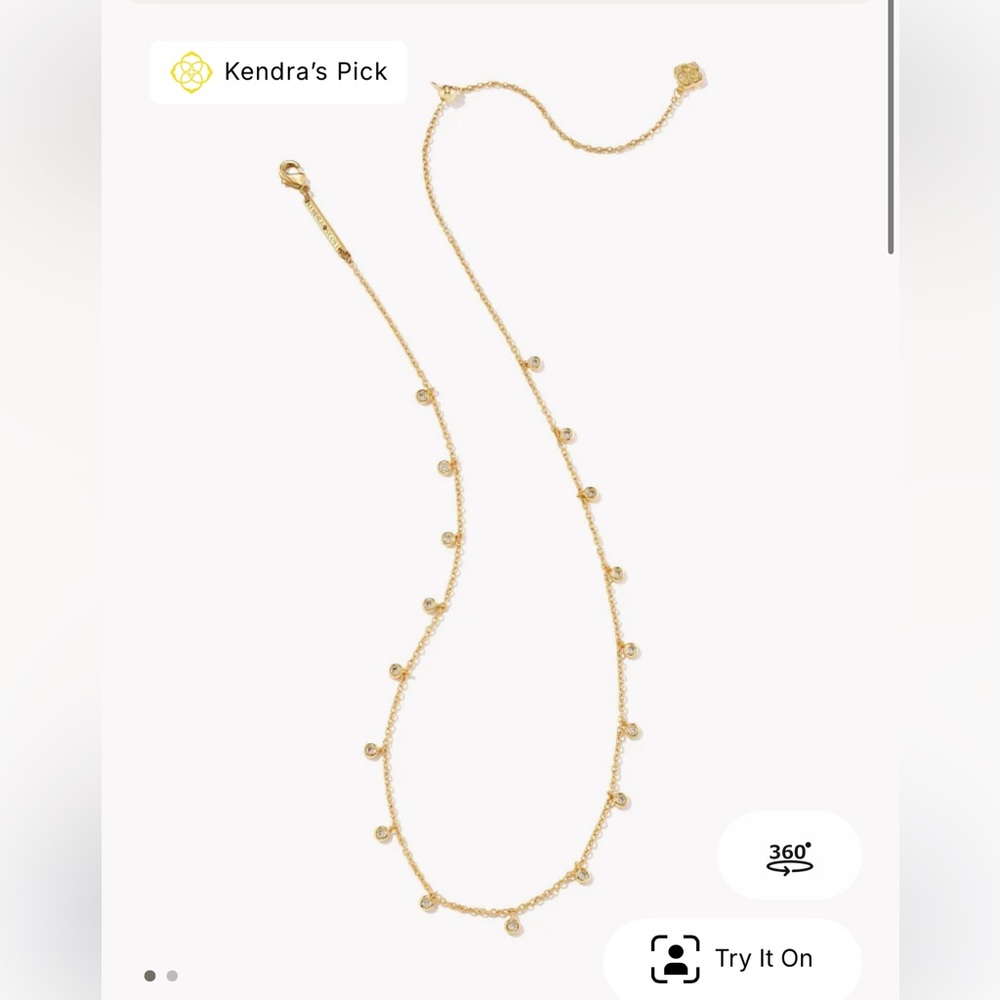 Kendra Scott chain necklace in gold - NWOT
